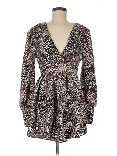 Pre-owned H&m Cocktail Dress In Brown