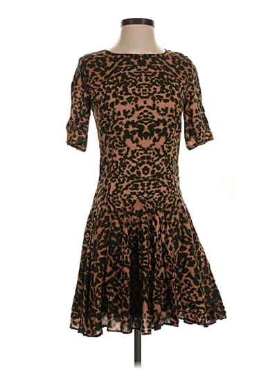 Pre-owned H&m Cocktail Dress In Brown