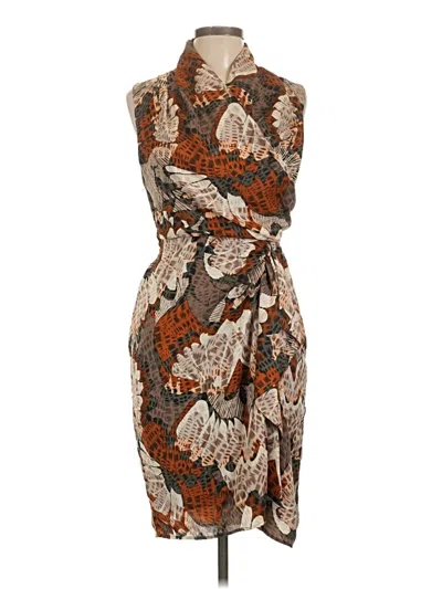 Pre-owned H&m Cocktail Dress In Brown