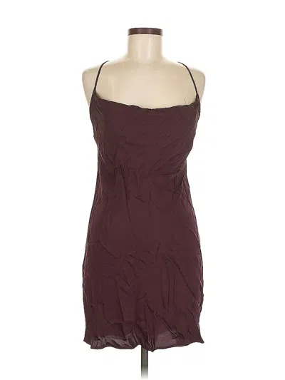 Pre-owned H&m Cocktail Dress In Burgundy