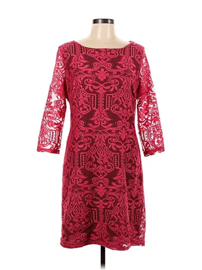 Pre-owned H&m Cocktail Dress In Burgundy
