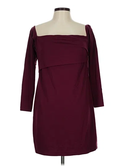 Pre-owned H&m Cocktail Dress In Burgundy
