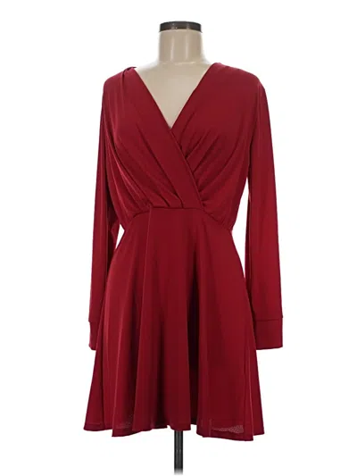 Pre-owned H&m Cocktail Dress In Burgundy