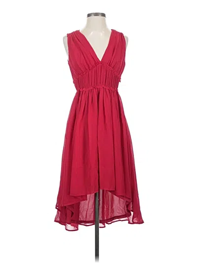 H&m Cocktail Dress In Burgundy