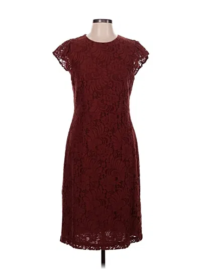 Pre-owned H&m Cocktail Dress In Burgundy