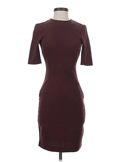Pre-owned H&m Cocktail Dress In Burgundy