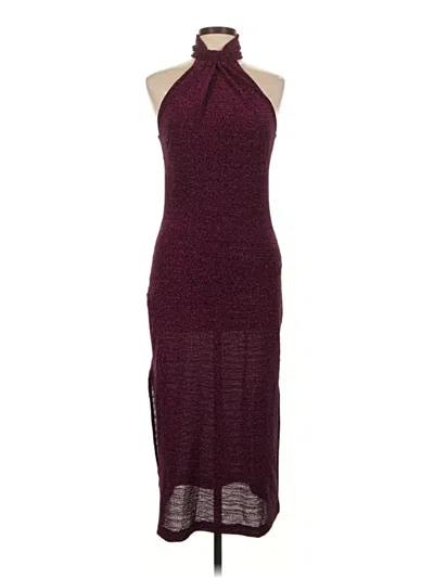Pre-owned H&m Cocktail Dress In Burgundy