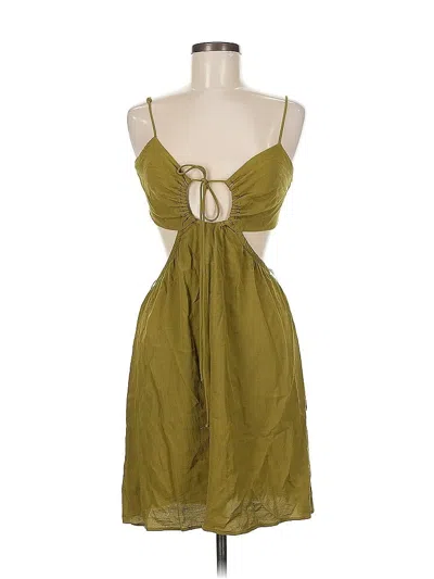 Pre-owned H&m Cocktail Dress In Green