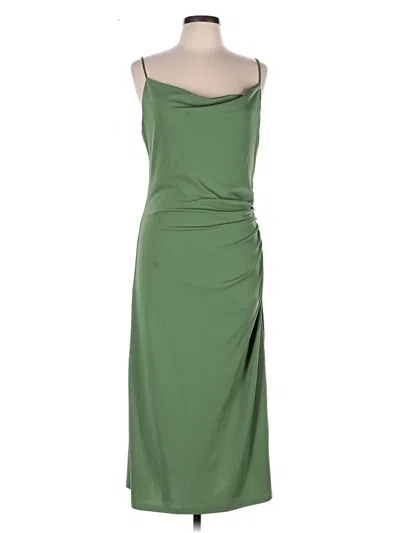 Pre-owned H&m Cocktail Dress In Green