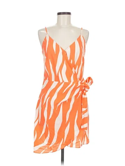 H&m Cocktail Dress In Orange