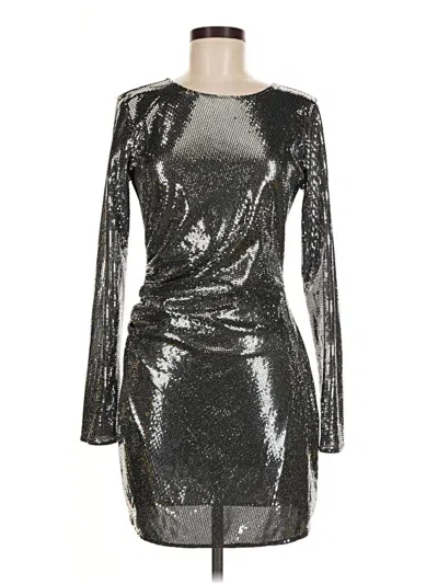 Pre-owned H&m Cocktail Dress In Silver