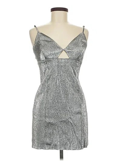 Pre-owned H&m Cocktail Dress In Silver