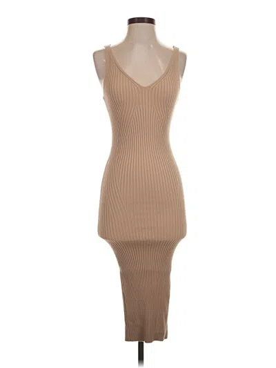 Pre-owned H&m Cocktail Dress In Tan