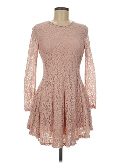 Pre-owned H&m Cocktail Dress In Tan