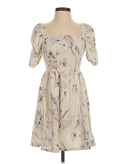 Pre-owned H&m Cocktail Dress In Tan