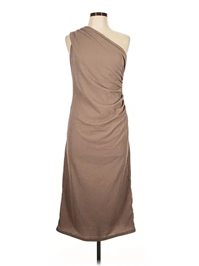 Pre-owned H&m Cocktail Dress In Tan
