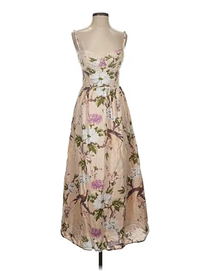 Pre-owned H&m Cocktail Dress In Tan