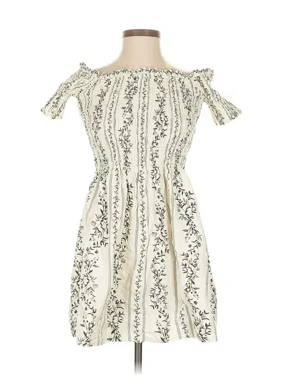 Pre-owned H&m Cocktail Dress In White