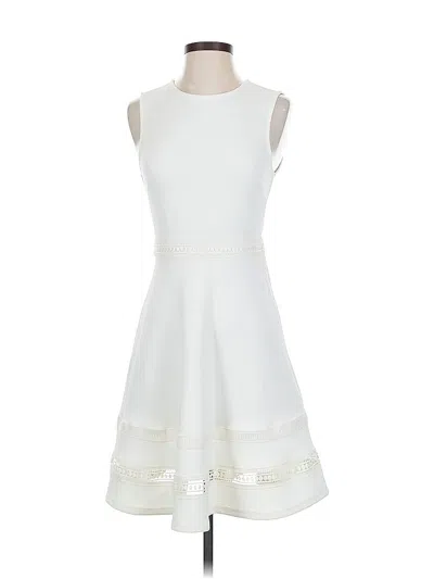 Pre-owned H&m Cocktail Dress In White