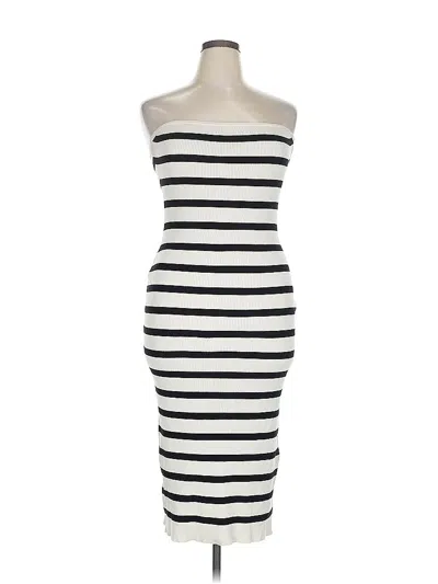 Pre-owned H&m Cocktail Dress In White