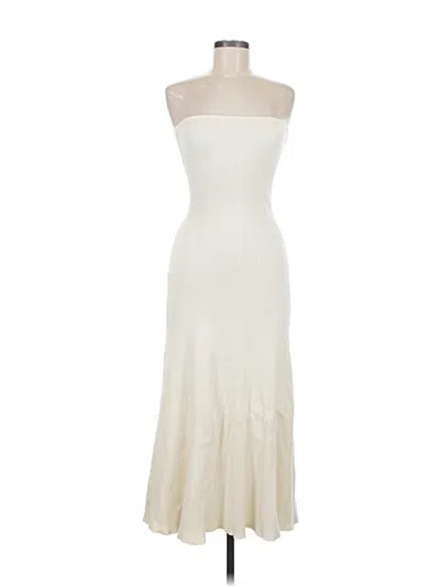 Pre-owned H&m Cocktail Dress In White