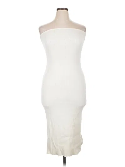 Pre-owned H&m Cocktail Dress In White