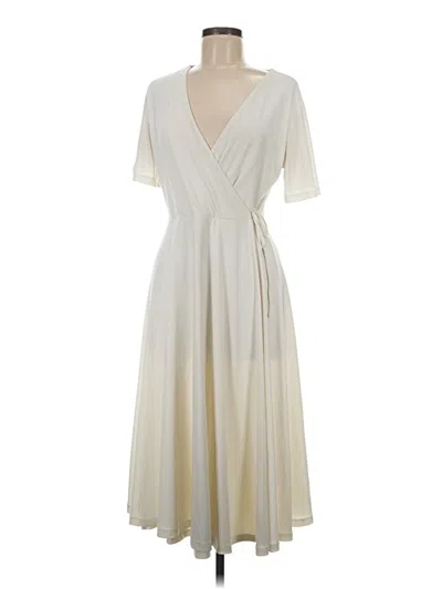 Pre-owned H&m Cocktail Dress In White