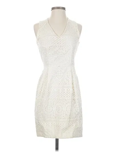 Pre-owned H&m Cocktail Dress In White