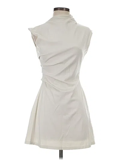 Pre-owned H&m Cocktail Dress In White