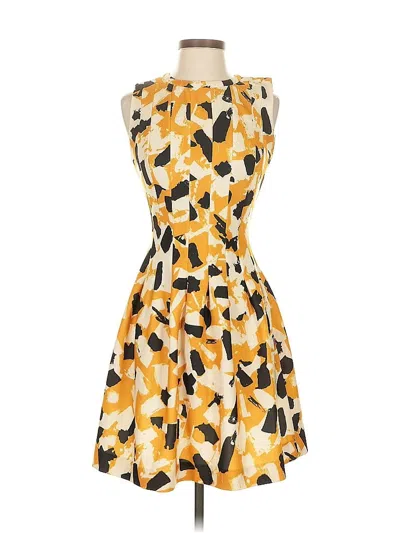 Pre-owned H&m Cocktail Dress In Yellow