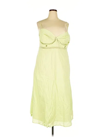 H&m Cocktail Dress In Yellow