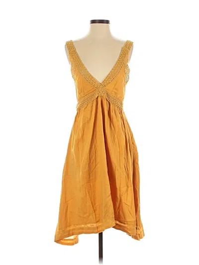 Pre-owned H&m Cocktail Dress In Yellow
