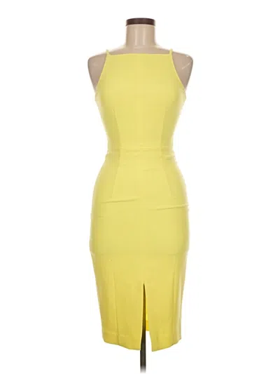 Pre-owned H&m Cocktail Dress In Yellow