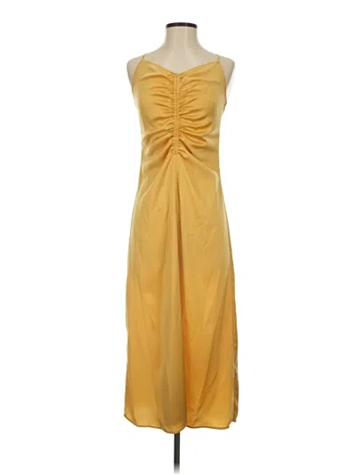 Pre-owned H&m Cocktail Dress In Yellow