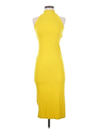Pre-owned H&m Cocktail Dress In Yellow