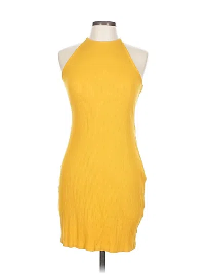 Pre-owned H&m Cocktail Dress In Yellow
