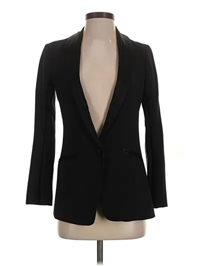 Pre-owned H&m Conscious Blazer Jacket In Black