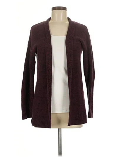 Pre-owned H&m Conscious Cardigan Sweater In Burgundy