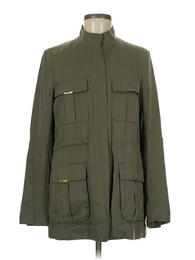 Pre-owned H&m Conscious Coat In Green