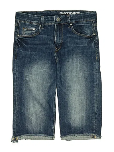 Pre-owned H&m Conscious Denim Shorts In Blue