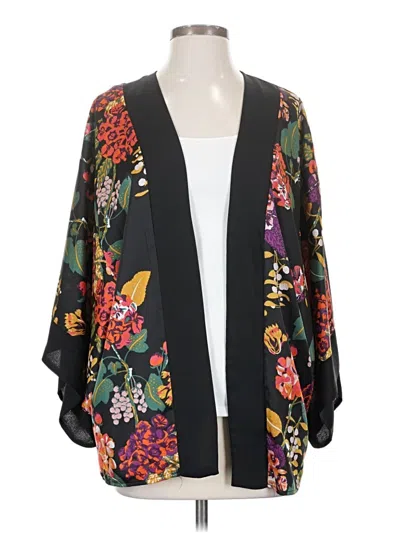 Pre-owned H&m Conscious Kimono In Black