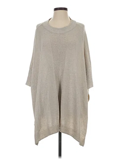 Pre-owned H&m Conscious Poncho In Brown