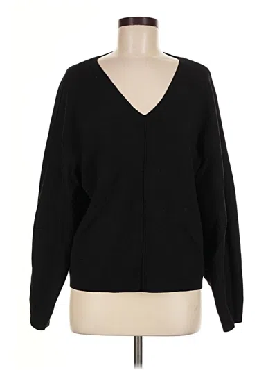 Pre-owned H&m Conscious Pullover Sweater In Black