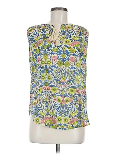 Pre-owned H&m Conscious Sleeveless Blouse In Blue
