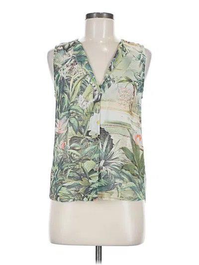 Pre-owned H&m Conscious Sleeveless Blouse In Green