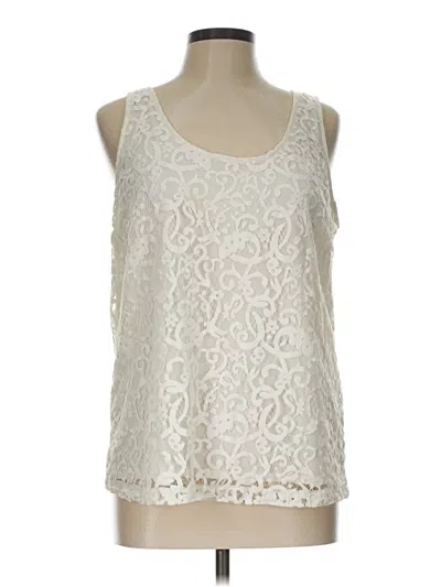Pre-owned H&m Conscious Sleeveless Blouse In Ivory