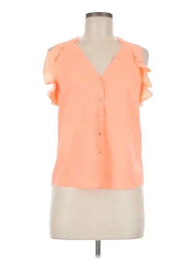 Pre-owned H&m Conscious Sleeveless Blouse In Orange