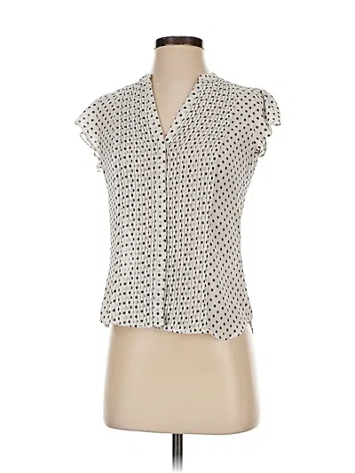 Pre-owned H&m Conscious Sleeveless Blouse In White