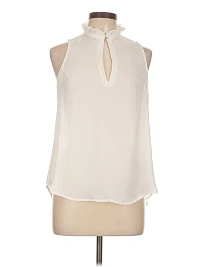 Pre-owned H&m Conscious Sleeveless Blouse In White