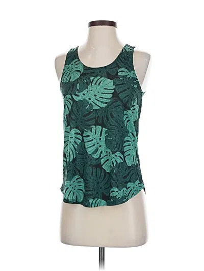 Pre-owned H&m Conscious Tank Top Green Halter Neckline Tops